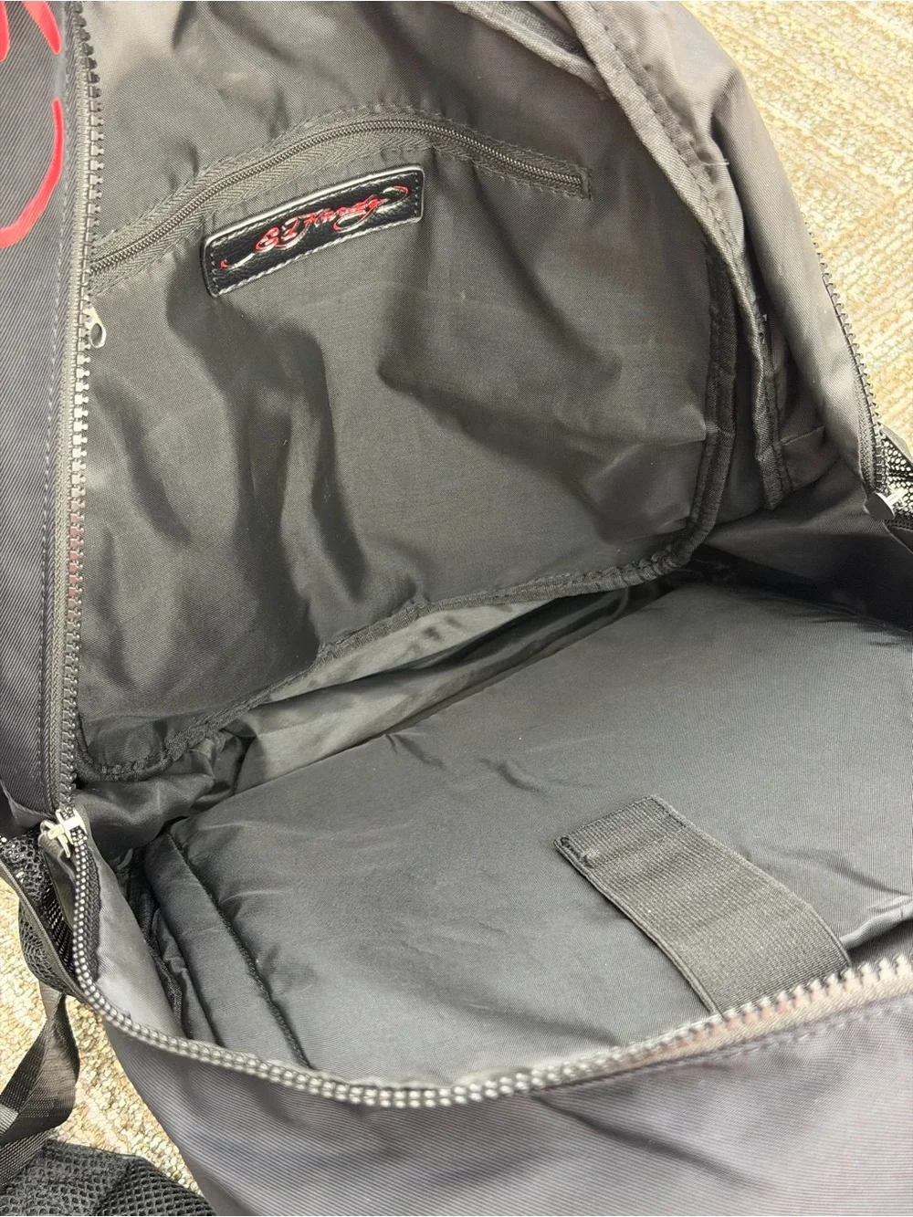 Ed Hardy | Backpack Black Check Patches Backpack